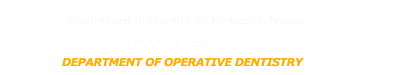 Department of Operative Dentistry