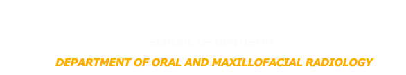 Department of Oral and Maxillofacial Radiology