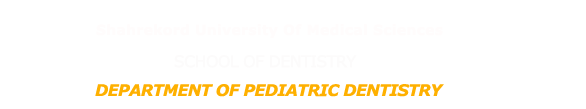 Department of Pediatric Dentistry